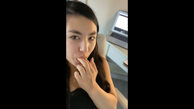 Mina Moon - Fingering My Horny Wet Pussy During Call