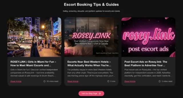 Escort Booking Tips