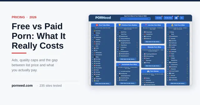 Free versus paid porn in 2026: what you actually get and what it really costs