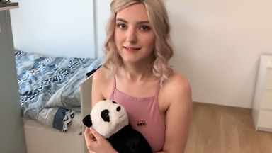 Eva Elfie - Virgin Step Sister Learns a Blowjob on Her Brother's Dick