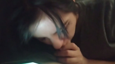 Teal Dottie - POV Girlfriend Giving Blowjob While She Watches the Office Leaked