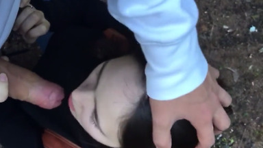 Niewinny niemiecki Babe Giving Me Head Outdoor Pierwszy raz