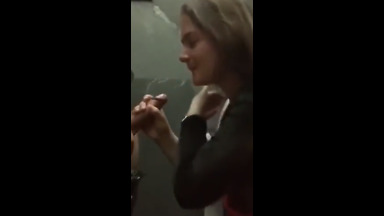 Hot Girlfriend First Time Public Bathroom Sex